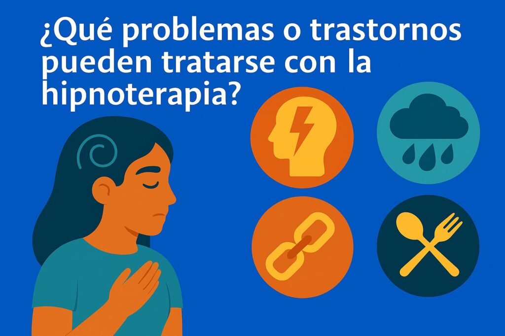 ❓ ¿Qué problemas o trastornos pueden tratarse con la hipnoterapia?